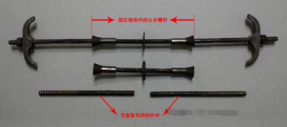 新型三段式止水螺桿使用中如何支模板？(圖1)